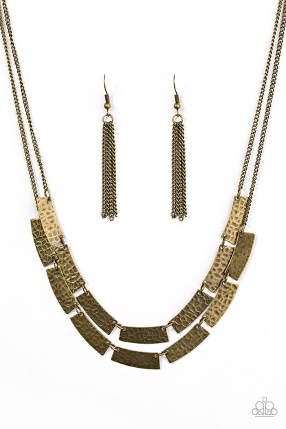 Call Me Cleopatra - Brass Paparazzi Necklace