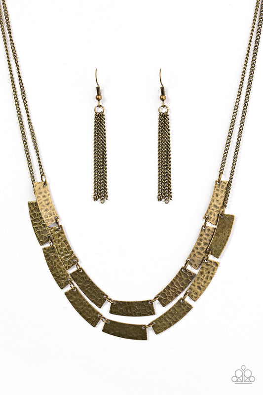 Call Me Cleopatra - Brass Paparazzi Necklace