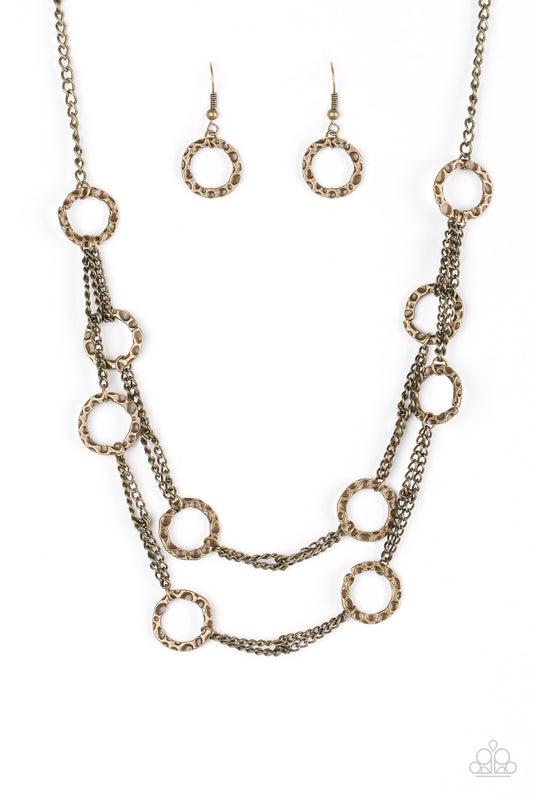Circus Couture - Brass Paparazzi Necklace
