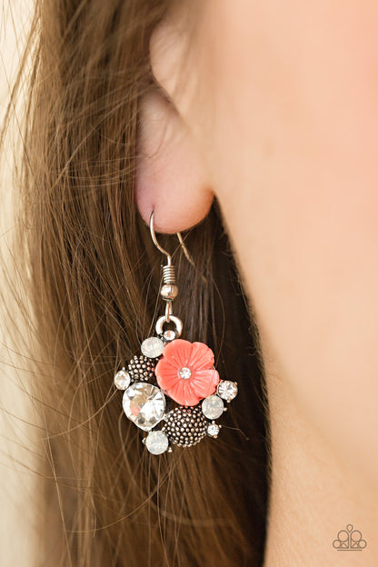 Lily Valleys - Orange Paparazzi Earring