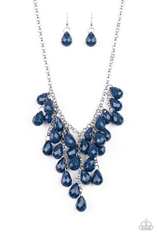 Serenely Scattered - Blue Necklace