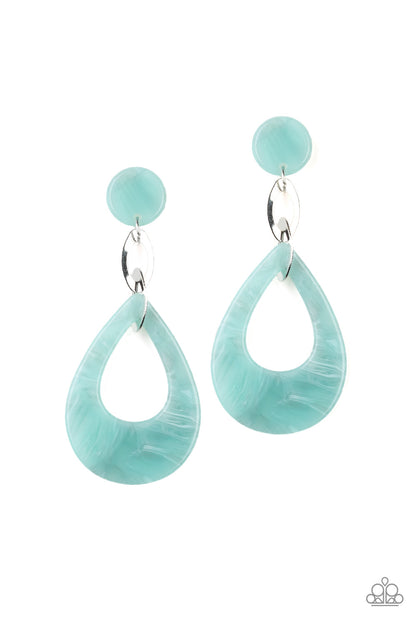 Beach Oasis - Blue Post Earring