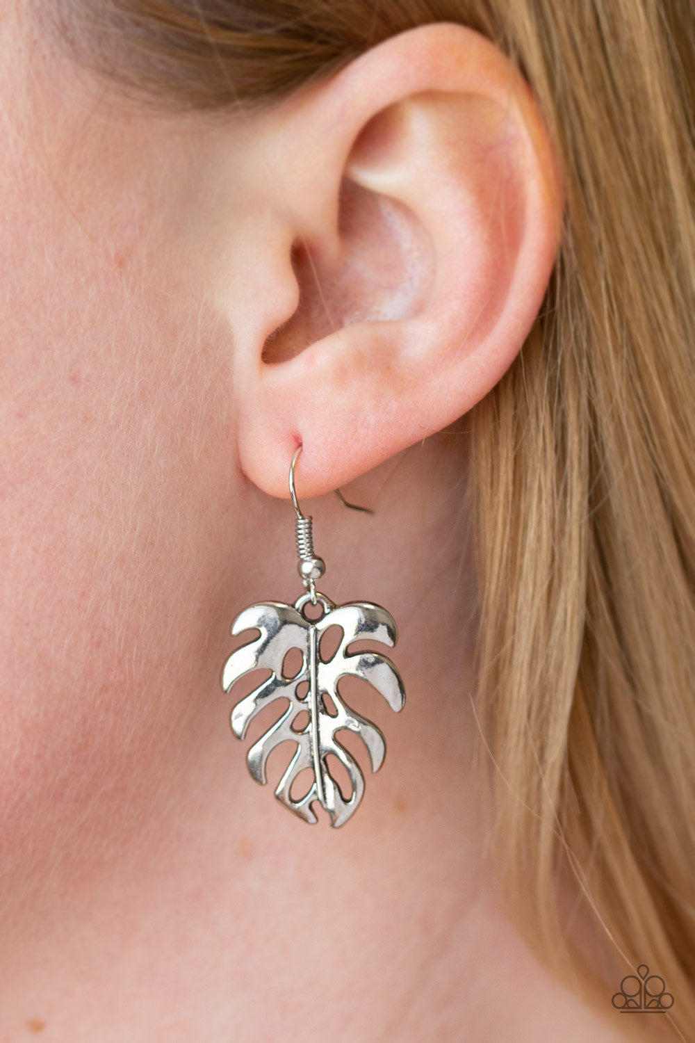 Desert Palms - Silver Earring