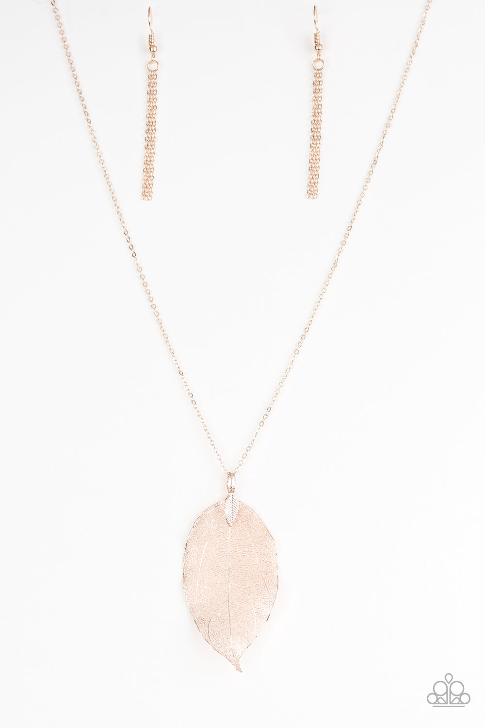 Fall Foliage - Rose Gold Paparazzi Necklace