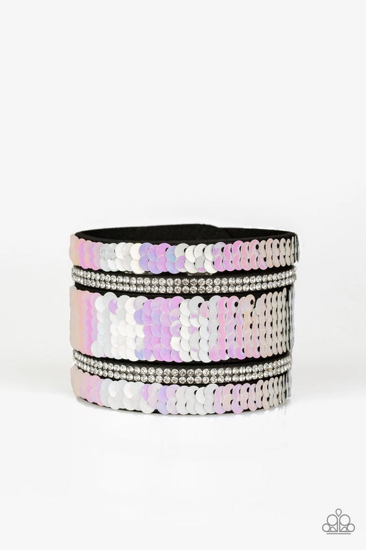 Mermaid Service - White Paparazzi Bracelet