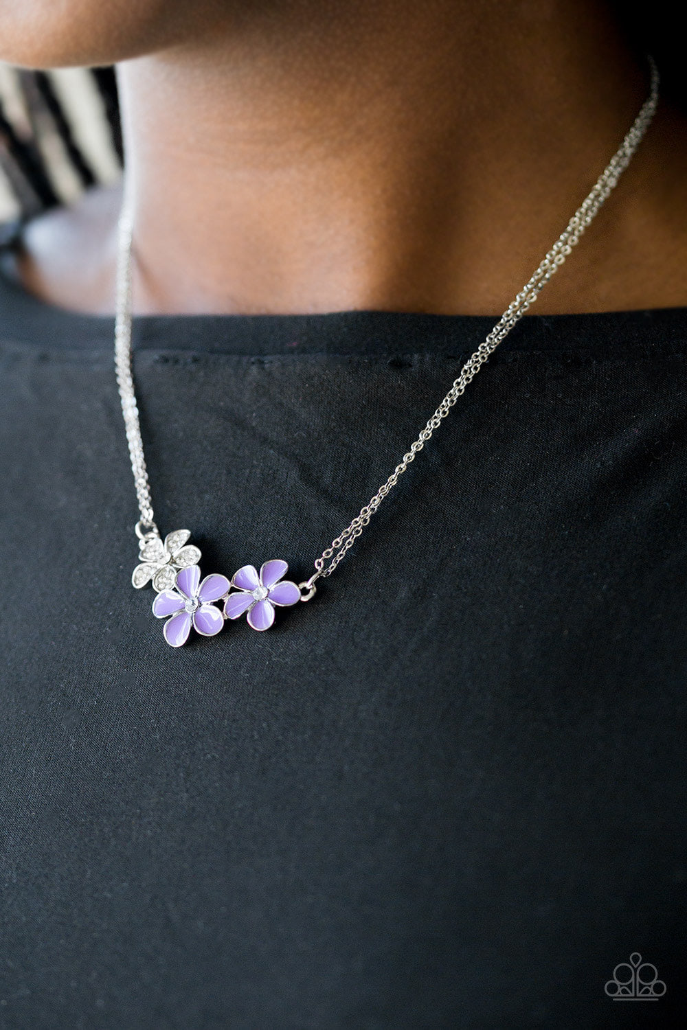 Hibiscus Haciendas - Purple Paparazzi Necklace