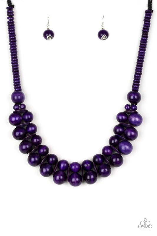 Caribbean Cover Girl - Purple Necklace