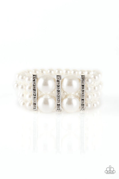 Romance Remix - White Paparazzi Bracelet