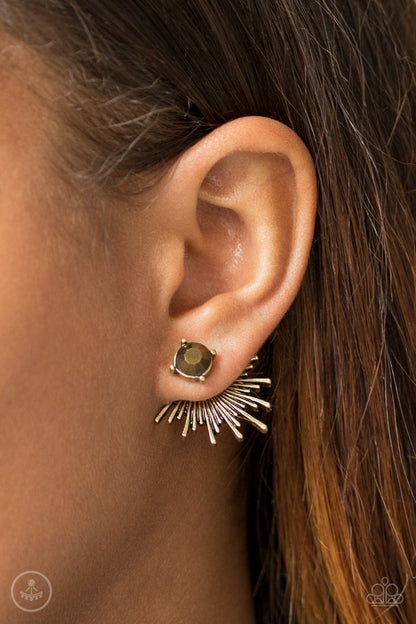 Dynamic - Brass Paparazzi Earring