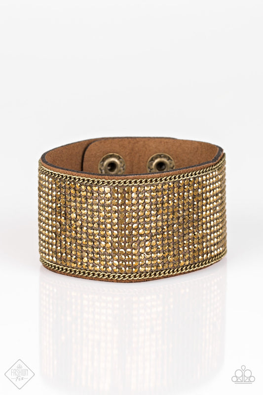 Glitter Gossip - Brass Urban Bracelet