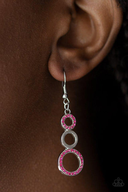 Bubble Bustle - Pink Earring