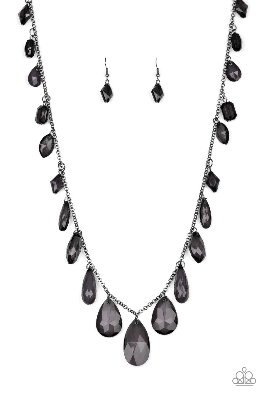 Glow And Steady Wins The Race - Black Necklace