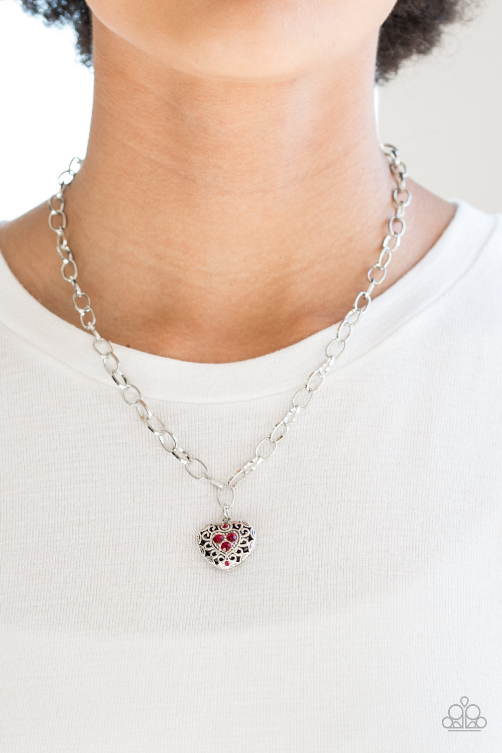 No Love Lost - Red Paparazzi Necklace