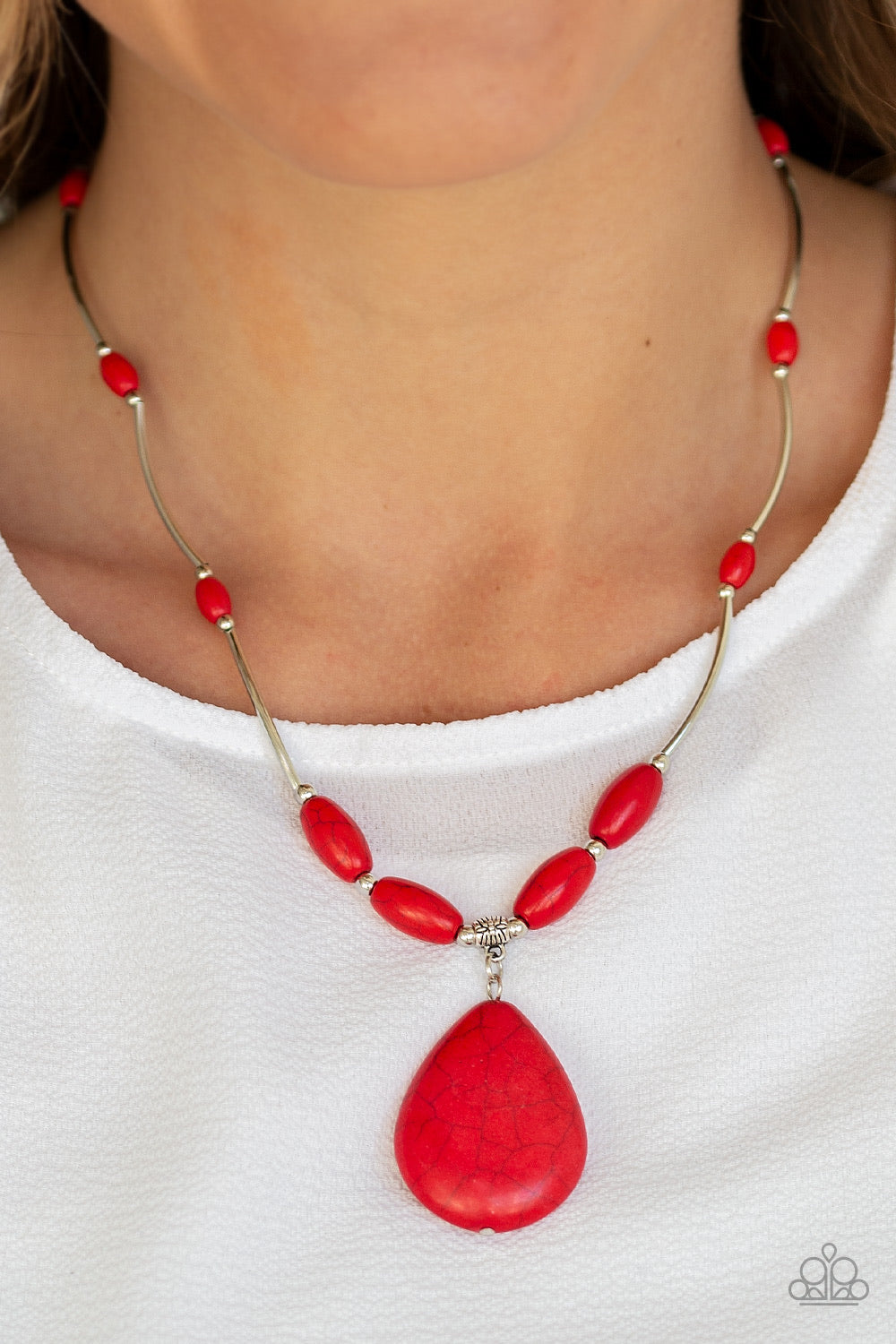 Explore The Elements - Red Necklace