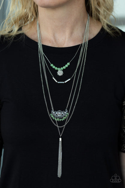 Malibu Mixer - Green Necklace