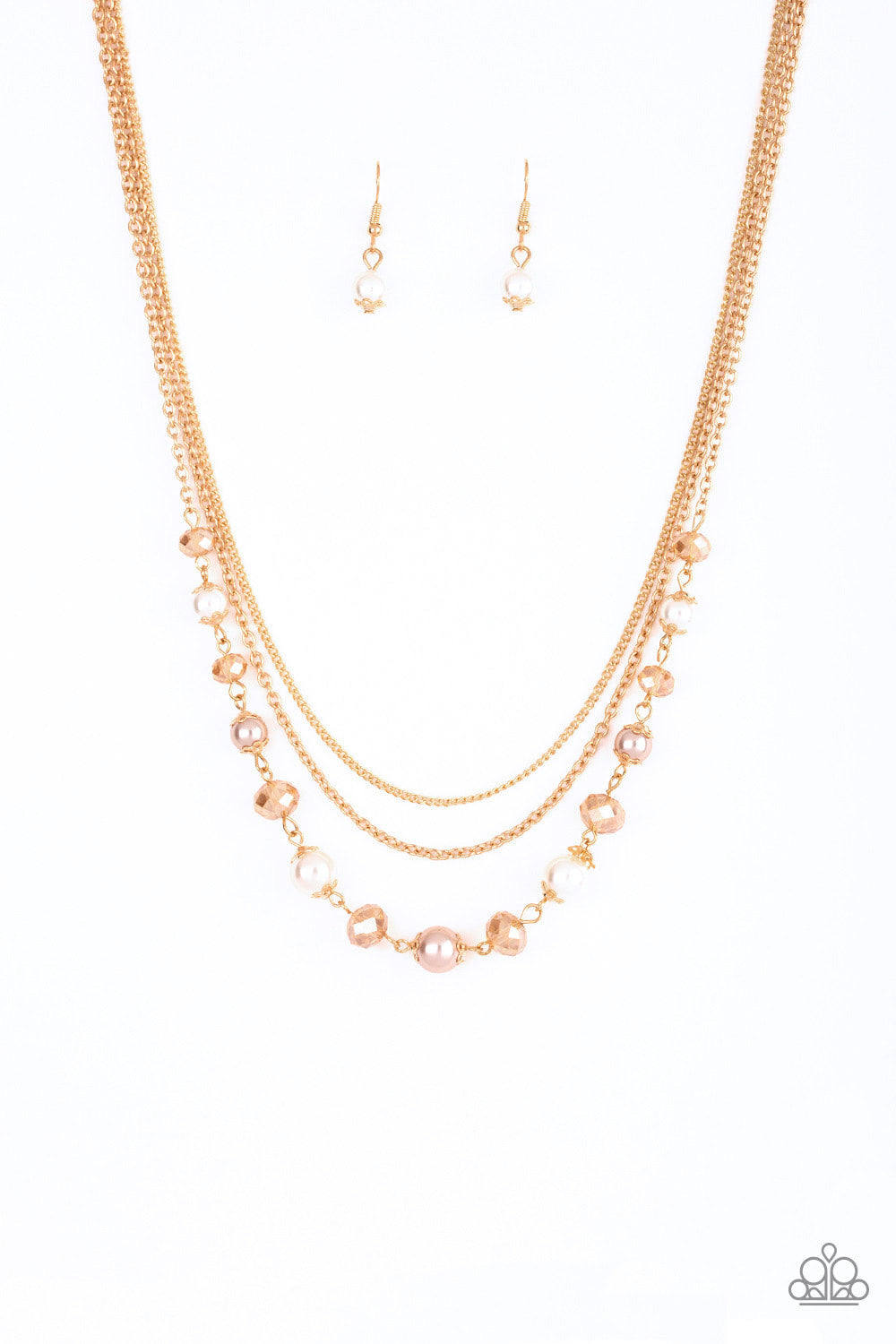 Tour de Demure - Gold Paparazzi Necklace