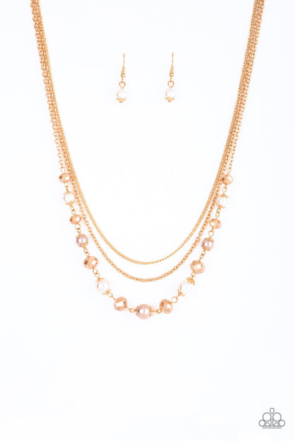 Tour de Demure - Gold Paparazzi Necklace