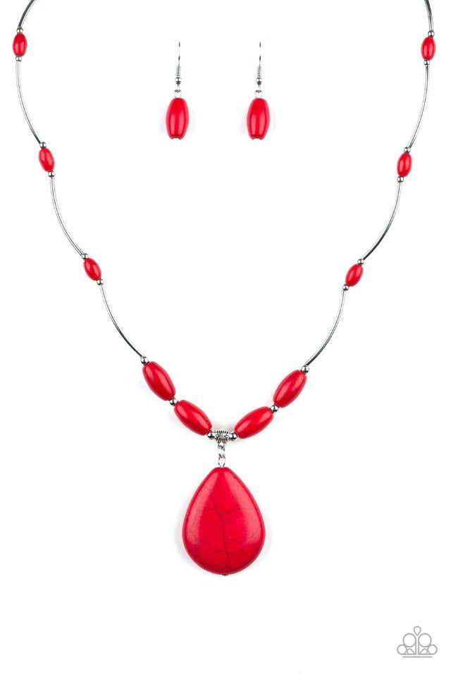 Explore The Elements - Red Necklace