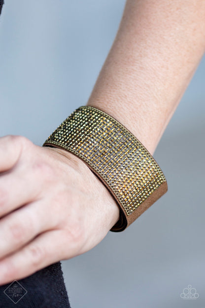 Glitter Gossip - Brass Urban Bracelet