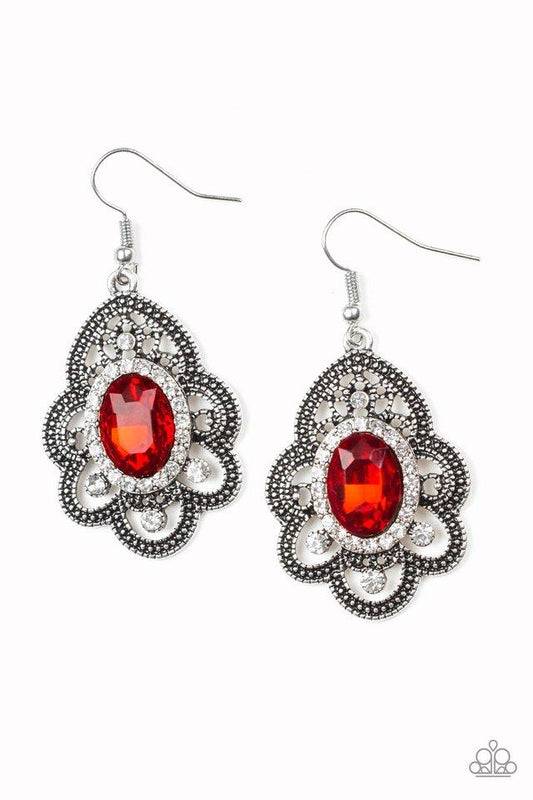 Reign Supreme - Red Paparazzi Earring
