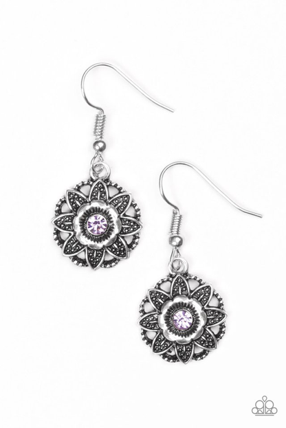 Perennial Party - Purple Paparazzi Earring