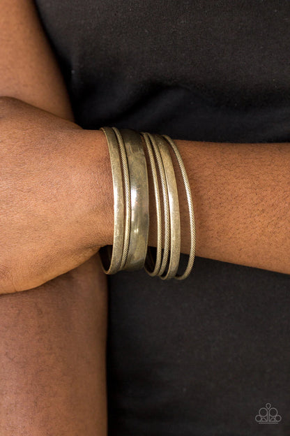Sahara Shimmer - Brass Paparazzi Bracelet