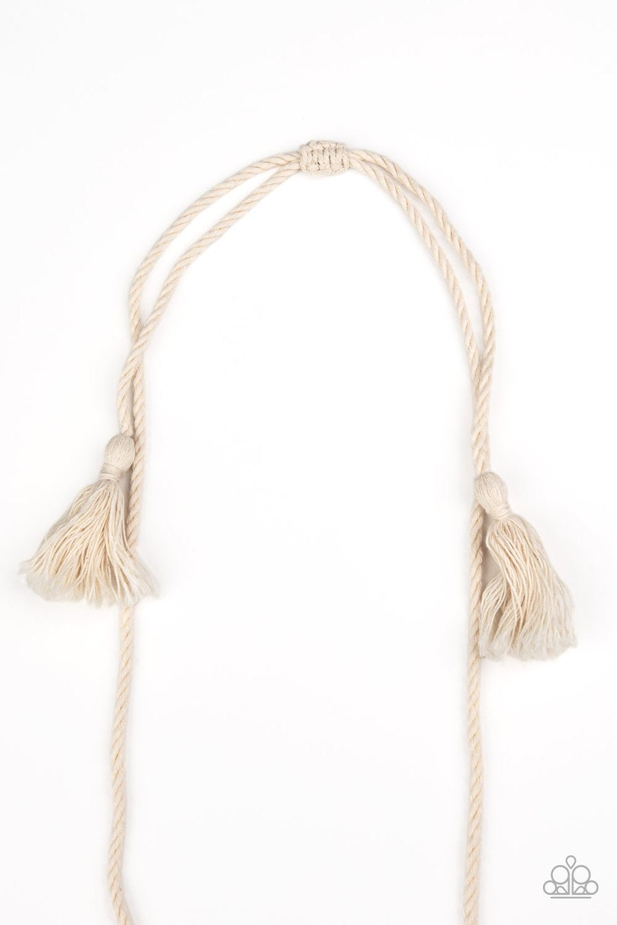 Macrame Mantra - White Necklace