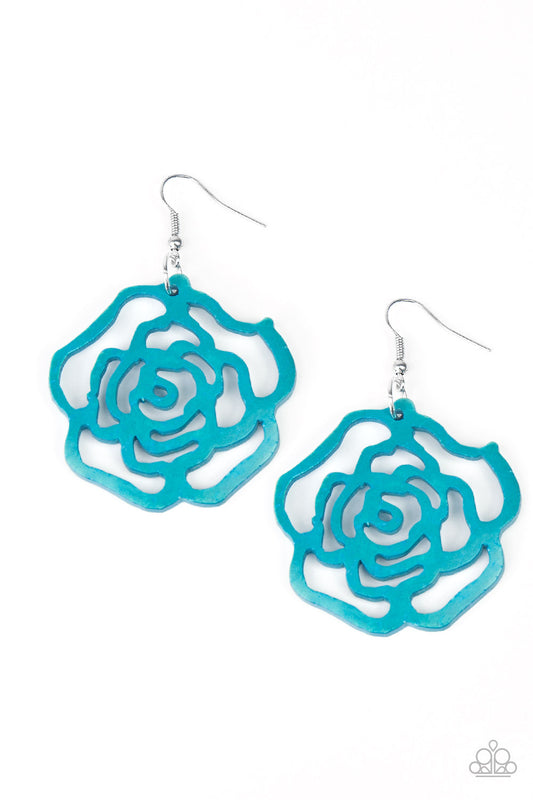 Island Rose - Blue Earring