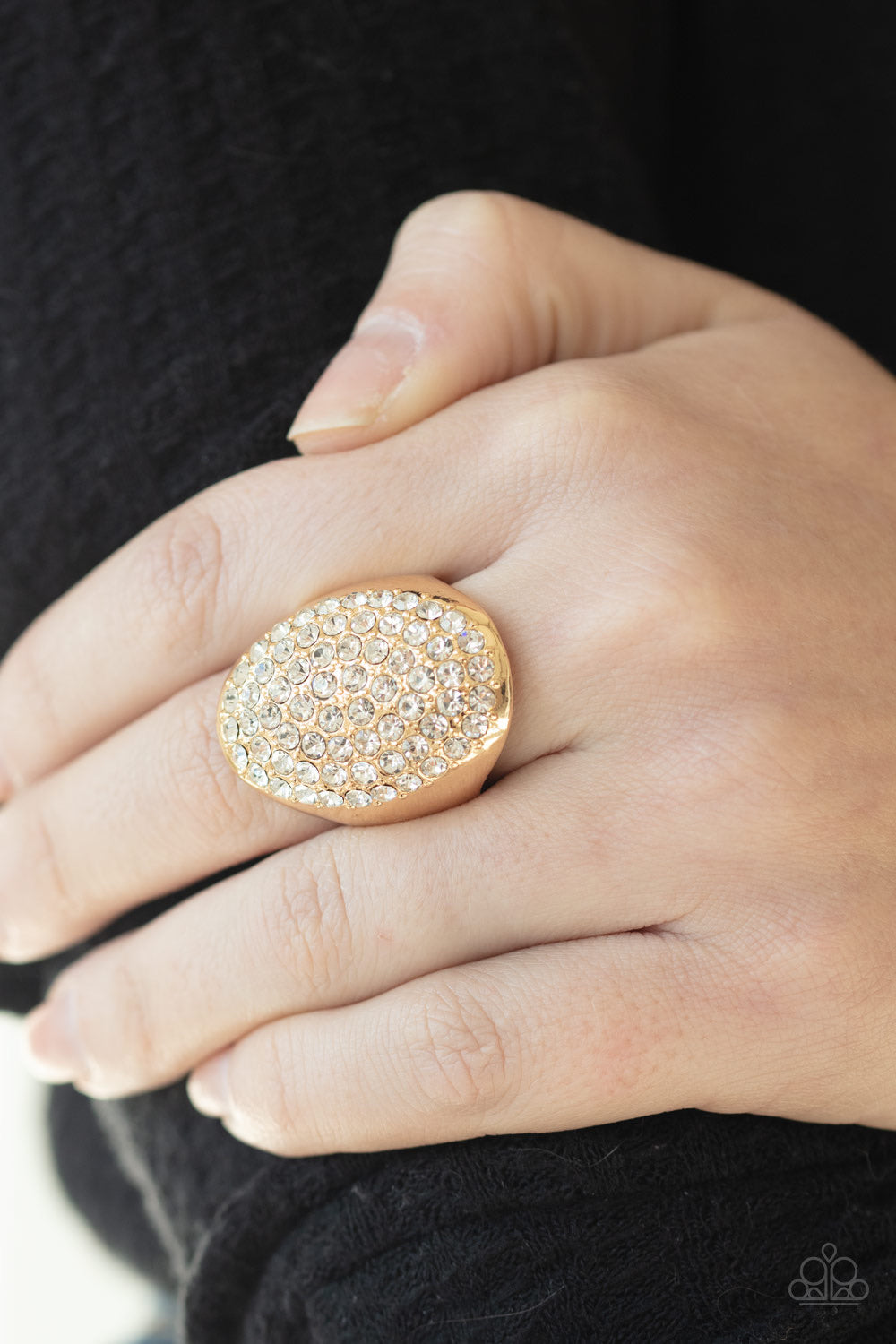 Bling Scene - Gold Paparazzi Ring