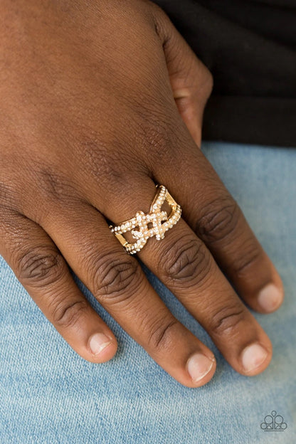Can Only Go UPSCALE From Here - Gold Paparazzi Ring
