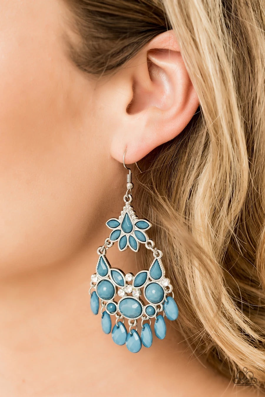 Garden Dream - Blue Paparazzi Earring