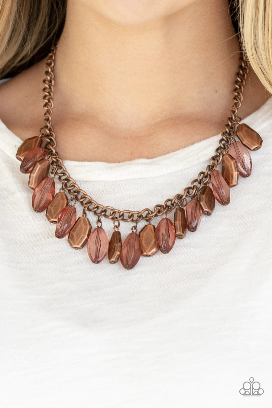 Fringe Fabulous- Copper Necklace