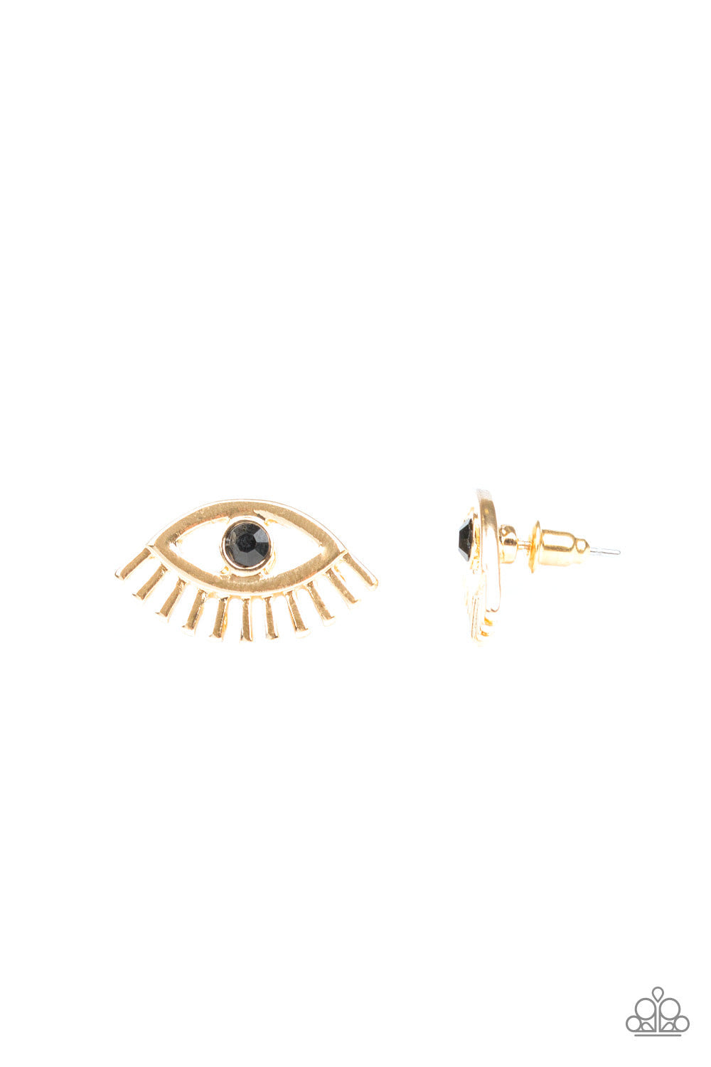 Don’t Blink - Gold Paparazzi Earring