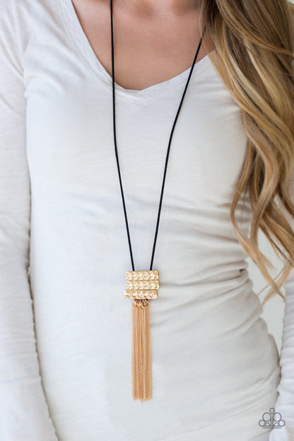 All About ALTITUDE - Gold Paparazzi Necklace