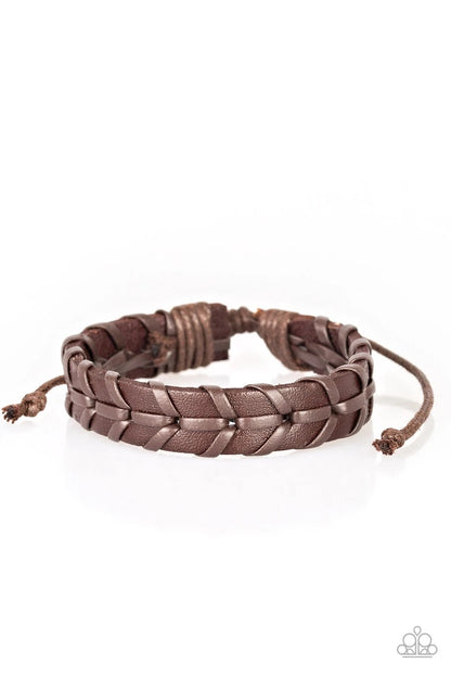 Navy Nautical - Brown Bracelet