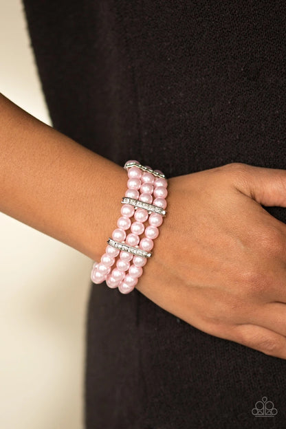 Put On Your GLAM Face - Pink Paparazzi Bracelet