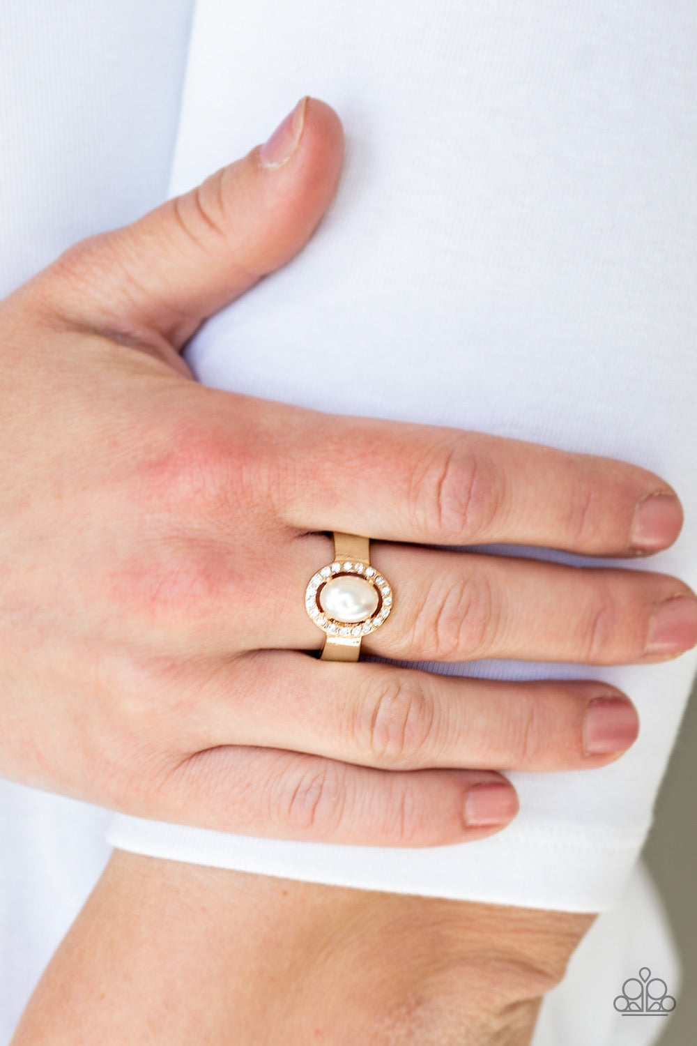 Upper Uptown - Gold Paparazzi Ring