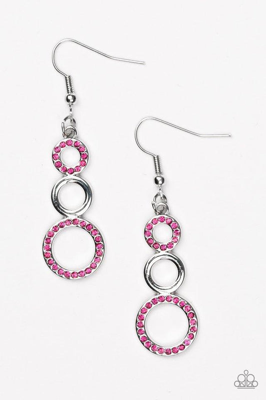 Bubble Bustle - Pink Earring