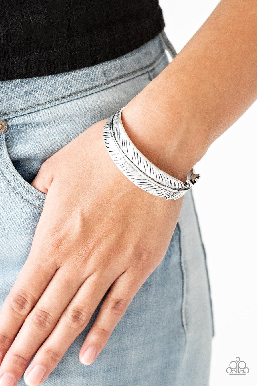 Tran-QUILL-ity - Silver Paparazzi Bracelet