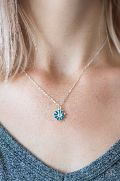 Flower Formal - Blue Necklace