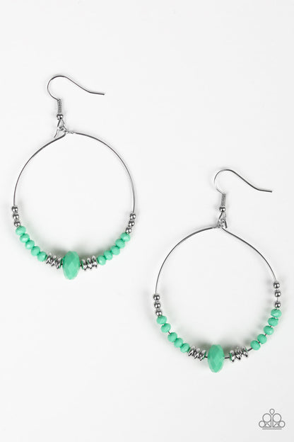 Retro Rural - Green Paparazzi Earrings