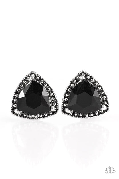 Daringly Duchess - Black Post Earring