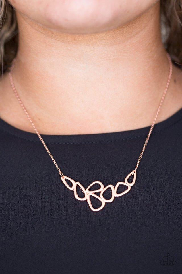 Vertigo - Copper Paparazzi Necklace