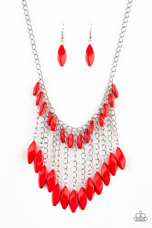 Venturous Vibes - Red Necklace