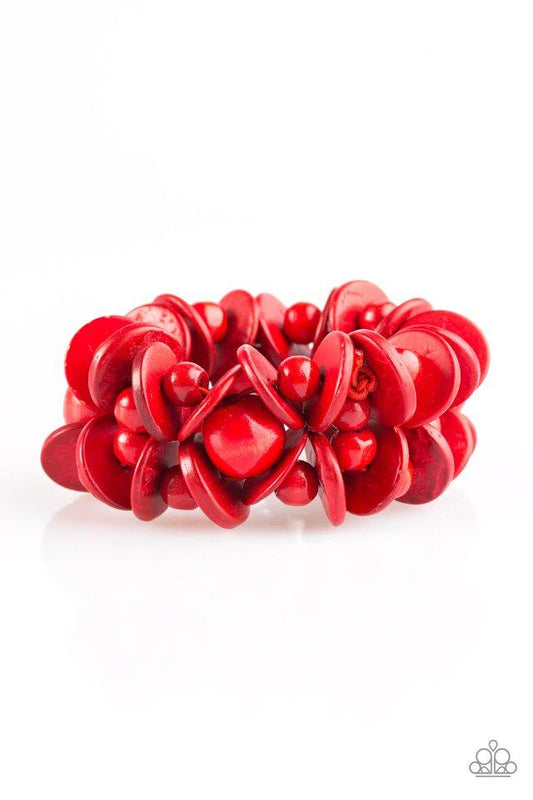 Tropical Temptress - Red Bracelet