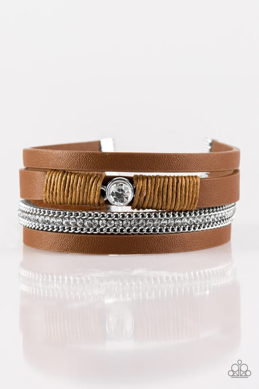 Catwalk Craze - Brown Paparazzi Bracelet