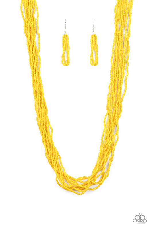 Congo Colada - Yellow Paparazzi Necklace
