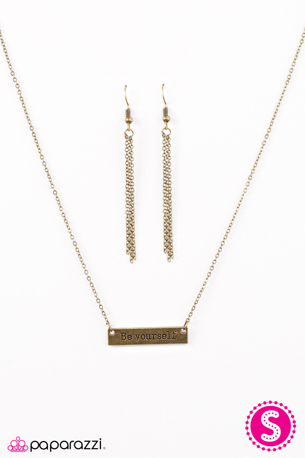 Just Be You - Brass Paparazzi Necklace