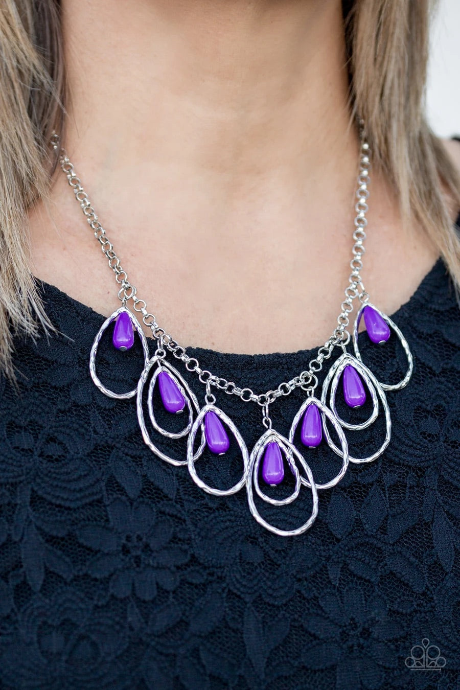 Tango Tempest - Purple Necklace