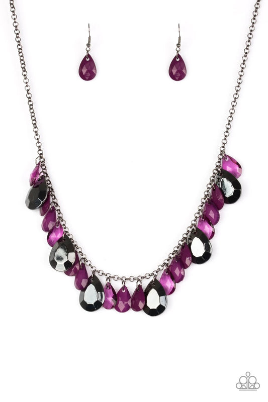 Hurricane Season - Purple Necklace